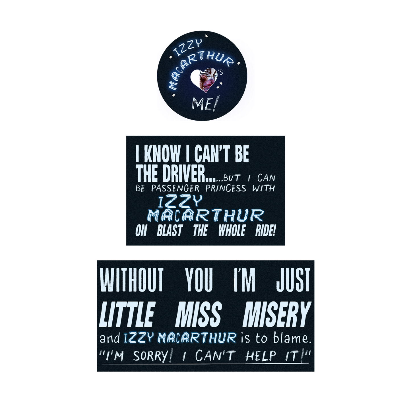 blame it on a bad dream sticker pack